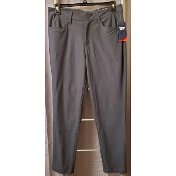 Reebok Mens Grey‎ 5-Pocket Voyager Pant Large (34x30) Ebony - Picture 1 of 9